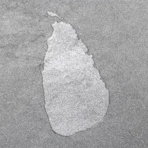 Map of Sri Lanka, silver background