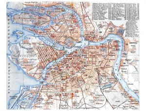 Map of St. Petersburg, historic image