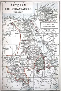 Map of the Sudan Lands and Egypt, c