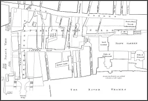 Map of Westminster, London, England, 1740