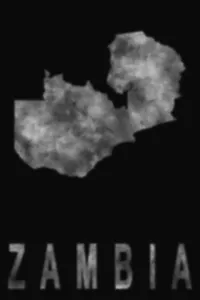 Map of Zambia made of smoke, Air pollution