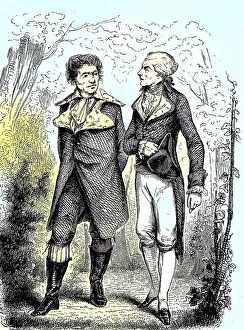 Marat and Robespierre. Jean-Paul Marat