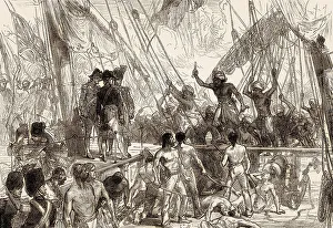 Maratha sailors boarding the East India Company ship Ranger