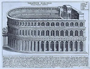 The Marcellus Theatre was begun in 44 BC by Julius Caesar