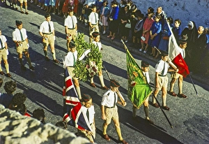March of the Boys Brigade, Valetta, Malta, Europe, 1960, Europe