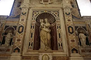 Maria and child in the cathedral of Cagliari (Church Santa Maria di Castello) Cagliari