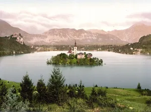 Maria Lake, St Mary's Church on a small island