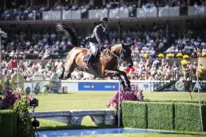 Category Historic EN Prints: Mariano Martinez Bastida of Spain and riding Jup compete in the first round of the 1