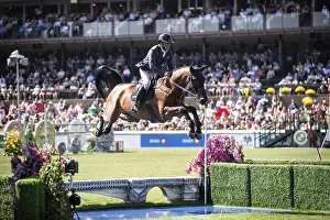 Category Historic EN Prints: Mariano Martinez Bastida of Spain and riding Jup compete in the first round of the 1