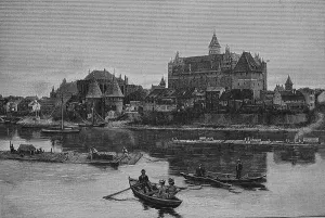 Marienburg, former castle of the Teutonic Order on the Nogat river