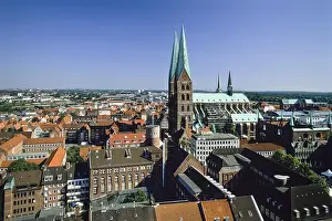 Marienkirche St Mary's Church, old part of Luebeck