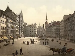 The Marienplatz in Munich, Bavaria