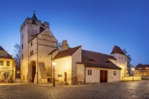 The Marientor at dusk, city gate of the former city fortifications
