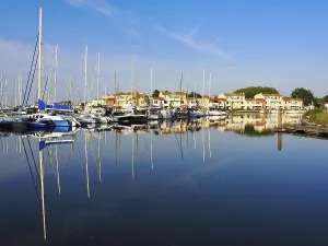 Marina on the Grevelingenmeer, the largest inland saltwater lake in Western Europe