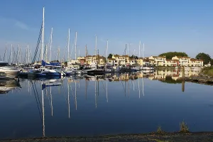 Marina on the Grevelingenmeer, the largest inland saltwater lake in Western Europe