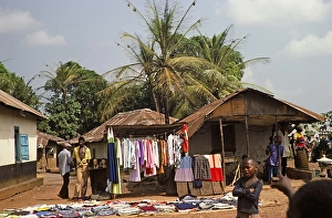 Market at Mile 91, Sierra Leone, West Africa 1978, Africa