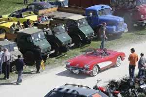 Market for parts of the car and vintage car meeting