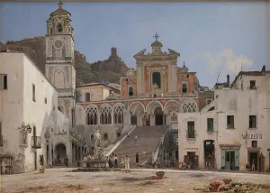 A part of the market place in Amalfi
