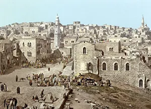 The Market place, Bethlehem, the Holy Land