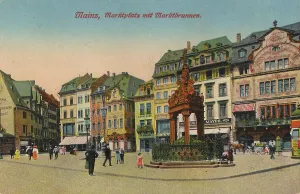 Market place in Mainz, Rhineland-Palatinate