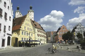 The market place with parish church pc