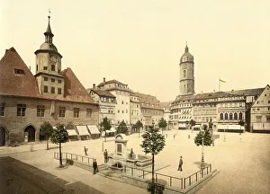 Market Square and Bismarck Fountain in Jena