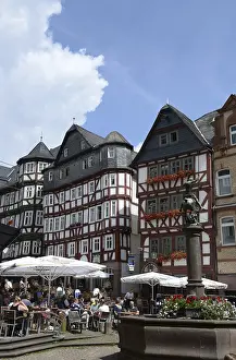 Market square in Marburg, Lahn