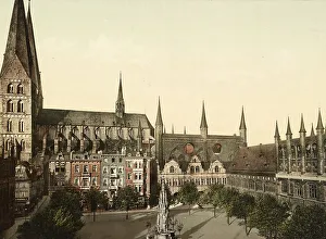 Market Square with Town Hall and St
