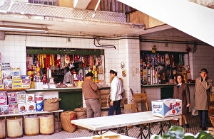 Market stall on Tenerife, Canary Islands, Spain 1971