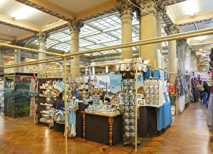 Market stalls inside the Corn Exchange building