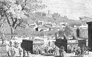 Marketplace at Athens in ancient Greece