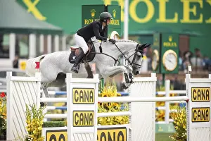 Martin Fuchs of Switzerland, riding Leone Jei competes in the 2025 Spruce Meadows Masters on September 4