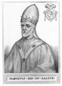 Martin IV (born c. 1210 in Mainpincia) (died 28 March 1285 in Perugia) was Pope from 1281 until his death