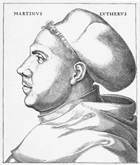 Martin Luther (1483-1546), 38 years old, in habit