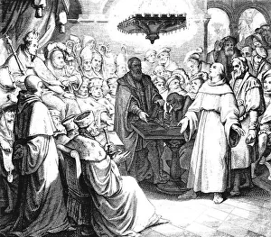 Martin Luther in front of Emperor and Empire in 1521