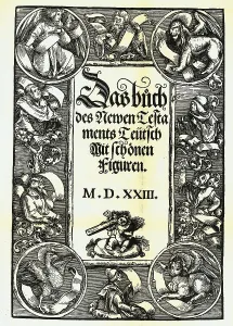 Martin Luther New Testament from 1523, title page