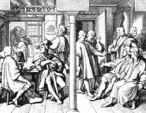 Martin Luther and the Swiss students in the inn
