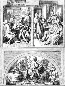 Martin Luther and the Swiss students in the inn