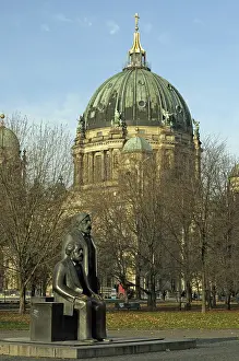 The Marx-Engels-Forum is a monument complex built in the 1980s in Berlin-Mitte