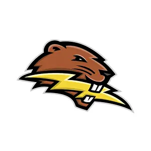 Mascot icon illustration of head of a North American beaver