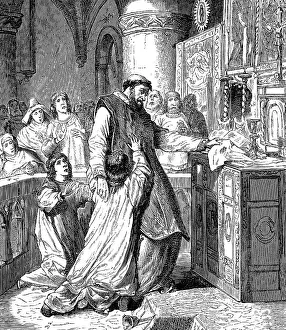 The Mass at Bolsena, an Eucharistic miracle said to have taken place in 1263
