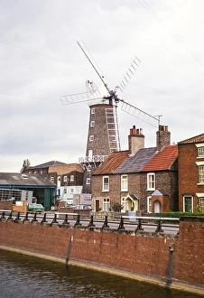 Maud Foster Windmuehle, Boston, Lincolnshire, England, UK Mai 1974