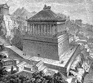 The Mausoleum at Halicarnassus or Tomb of Mausolus