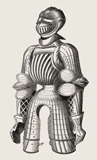 Maximilian armour, early 16th-century German