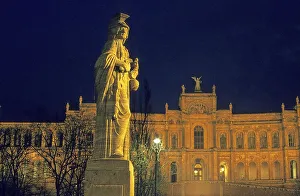Maximilianstrasse with Maximilaneum in Munich