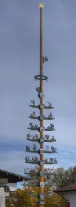 Maypole, Eggstaett, Chiemgau, Bavaria