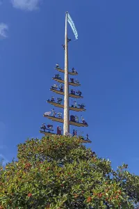 Maypole in Seebruck am Chiemsee