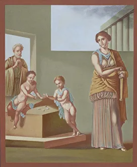 Medee and her children, wall painting