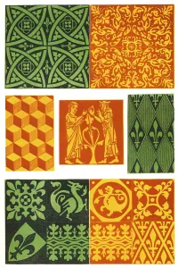Mediaeval tile pattern of the 16th century