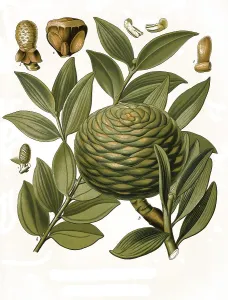 Medicinal plant, Agathis dammara